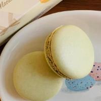 Pistachio Macaron · INGREDIENTS: Cane Sugar*, Almond Flour*, Cage Free Eggs*, Whole Milk*, Butter* (Pasteurized ...