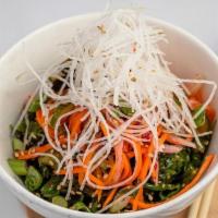 Wakame And Sunomono Salad · Seaweed and Sesame Salad with Pickled Vegetables