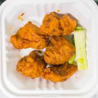 5 Pc Buffalo Wings · Served with celery and 1 dressing per 10pc wings.