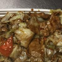 Double Cooked Pork · Cabbage with spicy sauce