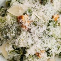Caesar Salad · romaine, buttermilk caesar dressing, parmigiano, cornbread croutons