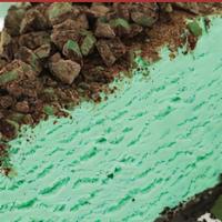 Mint Chip Slice · The duo of luscious chocolate mint candies and green mint ice cream, with a layer of fudge a...