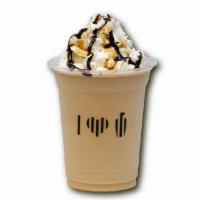 Moccha · Vanilla ice cream, espresso shot, coffee syrup, and chocolate syrup. Topped with whipped cre...