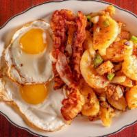 Home Fries · (green peppers, Fried onions)