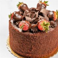 Chocolate Gateau Torte · 6-8 slices. Savory chocolate fudge cake layer with creamy French buttercream frosting and st...