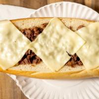 Cheesesteak · Served w/ french fries and can of soda