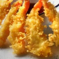 Shrimp Tempura · 4 pieces of deep fried shrimp tempura