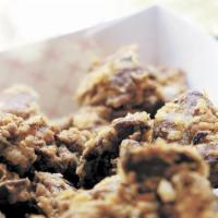 Fried Chicken Livers · Deep-fried to golden and crispy brown chicken livers.