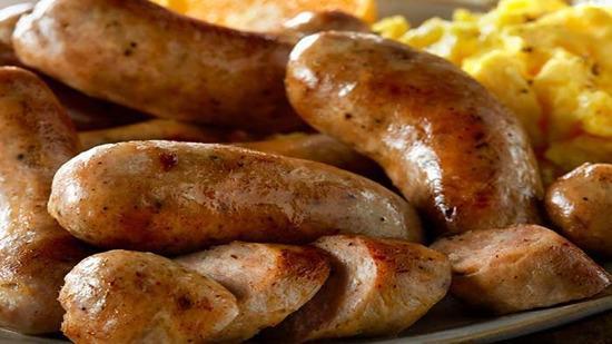 Hot Link Sausages (2) · 100% premium pork and spicy smoked sausage links.
