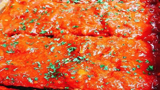 Meatloaf · So tender and juicy on the inside and topped with marinara sauce. Served with two side dishes and choice of bread on the side.