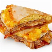 Breakfast Stackadilla · The new Stackadilla, pronounced “stack-a-dee-ya,” is chocked full of Diced Jimmy Dean® Sausa...
