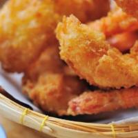 Fried Shrimp Basket (21 Pcs) · Served with french fries or fried rice. served with cocktail sauce or tartar sauce.