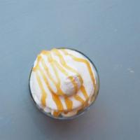 Coffee Toffee Bomb (Yo) · Coffee toffee yogurt topped with mini marshmallows, caramel syrup and homemade cinnamon whip...
