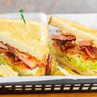 Tex-Mex Club · With avocado, bacon, lettuce, tomato and chipotle mayonnaise.