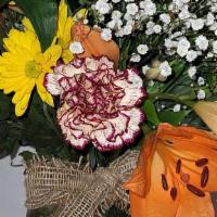 Fall Arrangement  · Fall arrangement with bold and bright colors! Beautiful Fall arrangement for any occasion.