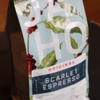 Scarlet Espresso 12Oz Bag · Our signature espresso blend of Kenya Peaberry and Brazil Daterra.