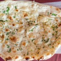 Garlic Naan · Most popular. Leavened, handmade bread with a touch of garlic.