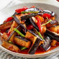 Sautéed Eggplant W.Szechwan Sauce · It is a famous traditional chinese dish. We use special fish flavor sauce in order to make t...