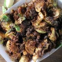 Brussel Sprouts · Crispy fried and seasoned with bbq dry rub