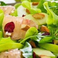 Petite Green Salad · Balsamic, cranberry or lemon vinaigrette, gorgonzola or Caesar dressing.