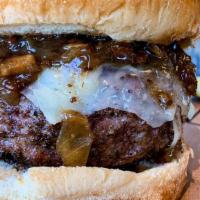 Stout Burger · Craft Java Crust/ Torched Gruyere / Bacon Jam/ Brioche Bun