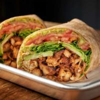 California Wrap · Grilled chicken, fresh avocado, mixed greens, tomatoes, cucumber and chipotle mayo on wheat ...