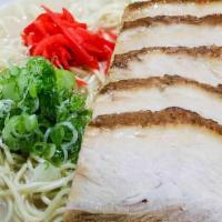Charshu Men · Natural heritage berkshire pork bone soup (tonkotsu) with thin straight noodle topped with r...