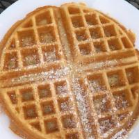 Belgian Waffle · Thick cake made from leavened batter or dough.