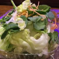 Green Salad · House salad with ginger dressing.