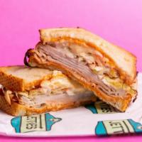 Clark Cove · Roasted turkey, coleslaw, white American cheese and Thousand Island dressing on toasted sour...