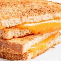 Grilled Cheese · cheddar cheese melted between sourdough, side of fruit