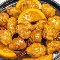 Orange Flavored Chicken · Hot and spicy.