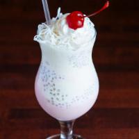 Falooda ( Discontinue ) · Rose flavored milk mixed with falooda sev, tukmuria seeds, and topped with ice cream. A roya...