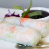 Garden Fresh Roll (4) · Popular. Shrimp, lettuce, basil, and noodles wrapped in rice paper and served with homemade ...
