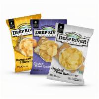 Kettle Chips · All Natural kettle cooked chips, available in plain salted, rosemary or sweet maui onion — GF