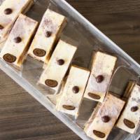 Tiramisu Cake Strips 2 Pack · Ladyfingers soaked in coffee syrup, filled with vanilla mascarpone cheese, chocolate mousse,...