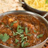Goat Karahi With Ginger Sauce · Delicious marinated bone-in goat, sautéed with special ginger sauce cooked in various herbs ...