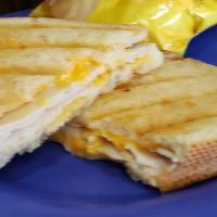 Turkey & Swiss Panini · Turkey and Swiss on our toasted sourdough bread.
