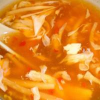 Hot & Sour Soup · Hot & spicy.