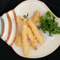 Shrimp Tempura · Battered and fried.