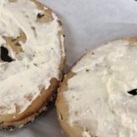 Bagel With Cream Cheese · Bread made from yeast.