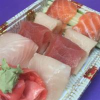 Sashimi (5) · Consuming raw or undercooked meats, poultry, seafood, shellfish, or eggs may increase your r...