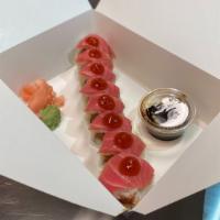 Kamikaze · Spicy. Spicy tuna roll with tuna.

This item may contain raw or undercooked ingredients or m...