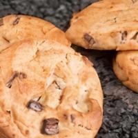 1/2 Baked Chocolate Chip Cookies · Six warm chocolate chip cookies, baked fresh to order.