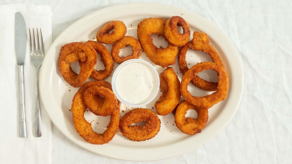 Onion Rings · Served WITH side of Ranch