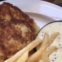 Panko Chicken* · marinated chicken breasts, crusted with panko crumbs and lightly sautéed, served with garlic...