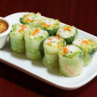 Fresh Roll · Slice lettuce, cucumber, carrot, steamed vermicelli noodles, and basil wrapped with steamed ...