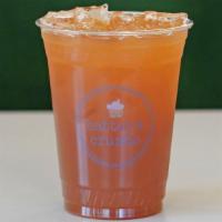 Lavender Black Tea Lemonade (16 Ounce) · Brewed black tea with lemonade and splashes of lavender syrup.