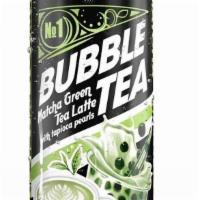 Matcha Bubble Green-Tea Latte · Dessert drink: Matcha bubble green tea with tapioca pearls (shake well then pour into the gl...