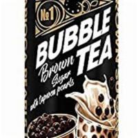 Brown Sugar Bubble Tea Latte · Dessert drink: Brown sugar bubble tea with tapioca pearls (shake well then pour into the gla...
